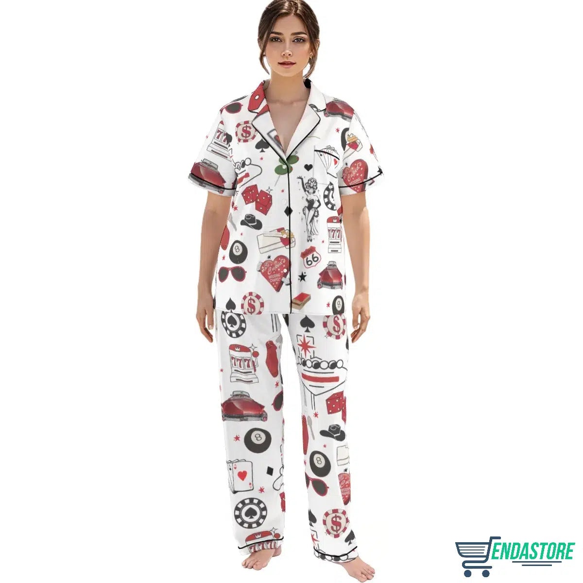 Las Vegas Dice Martini Casino Pajama Set 3D Sweater - Gift Idea product image 2