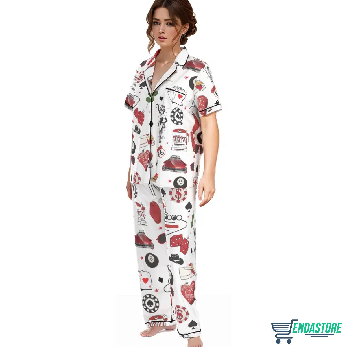 Las Vegas Dice Martini Casino Pajama Set 3D Sweater - Gift Idea product image 3
