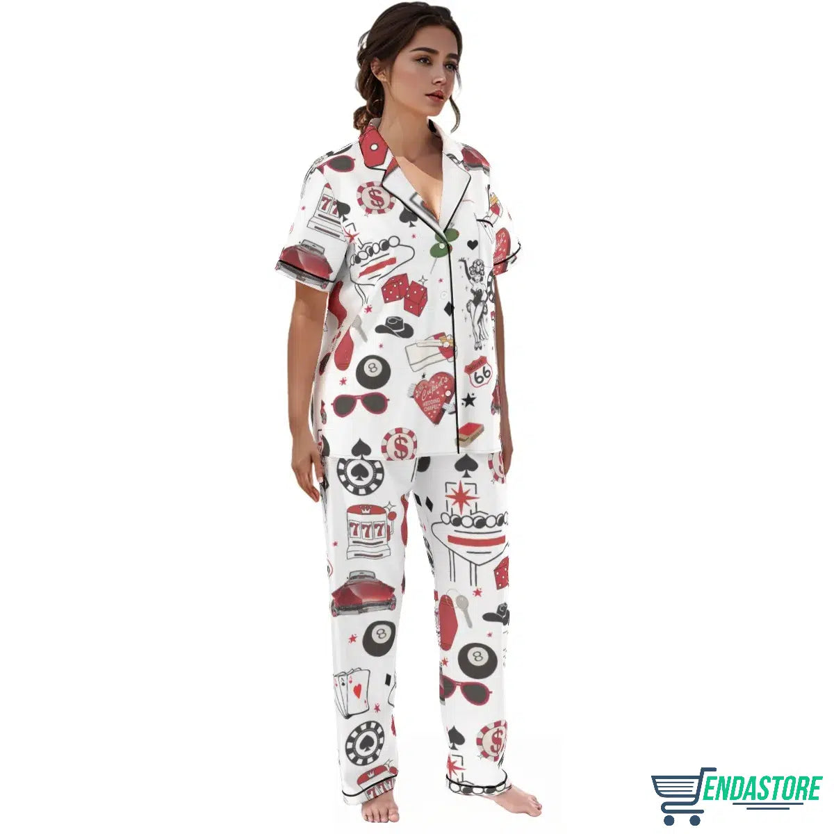 Las Vegas Dice Martini Casino Pajama Set 3D Sweater - Gift Idea product image 4
