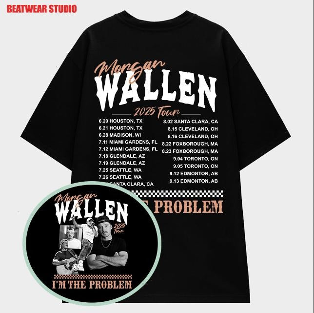 Last Night Country Music Tour 2025 I'M Problem - Adult & Kids T-Shirts, Sweatshirts & Hoodies apparel design preview 1