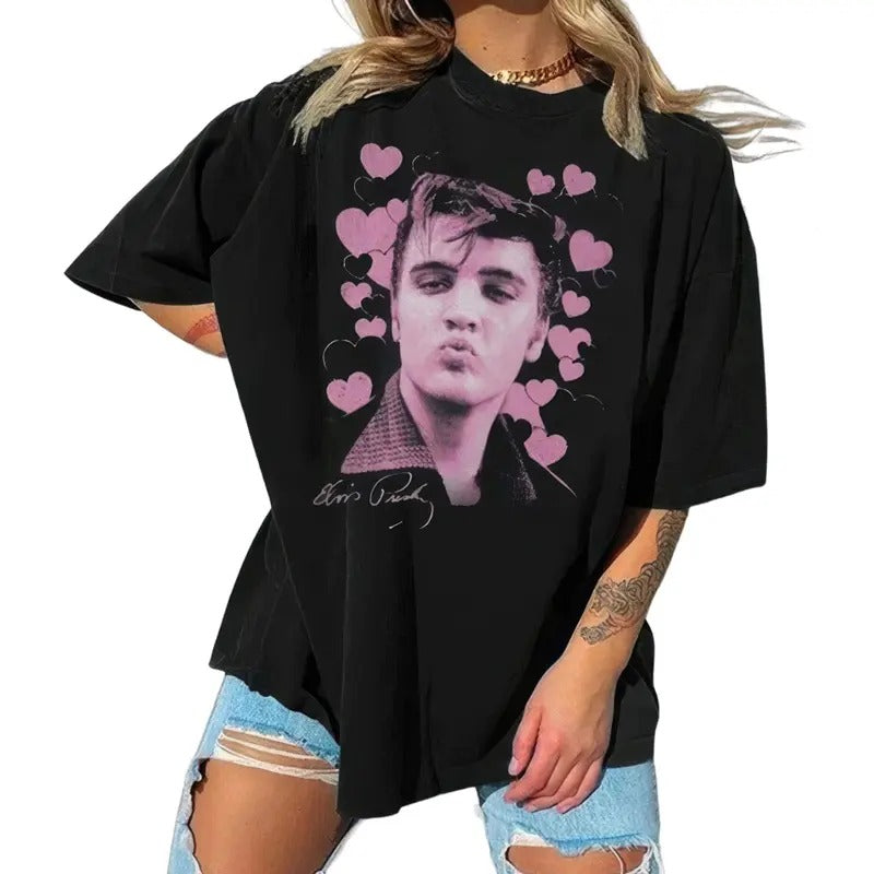 Latest 2022 Elvis Presley Graceland Smooches More - Adult & Kids T-Shirts, Sweatshirts & Hoodies apparel design preview 1