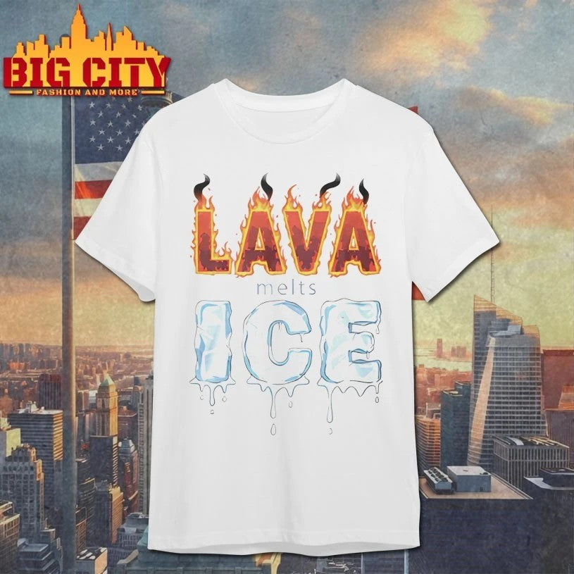 Lava Melts ICE - Adult & Kids T-Shirts, Sweatshirts & Hoodies apparel design preview 1