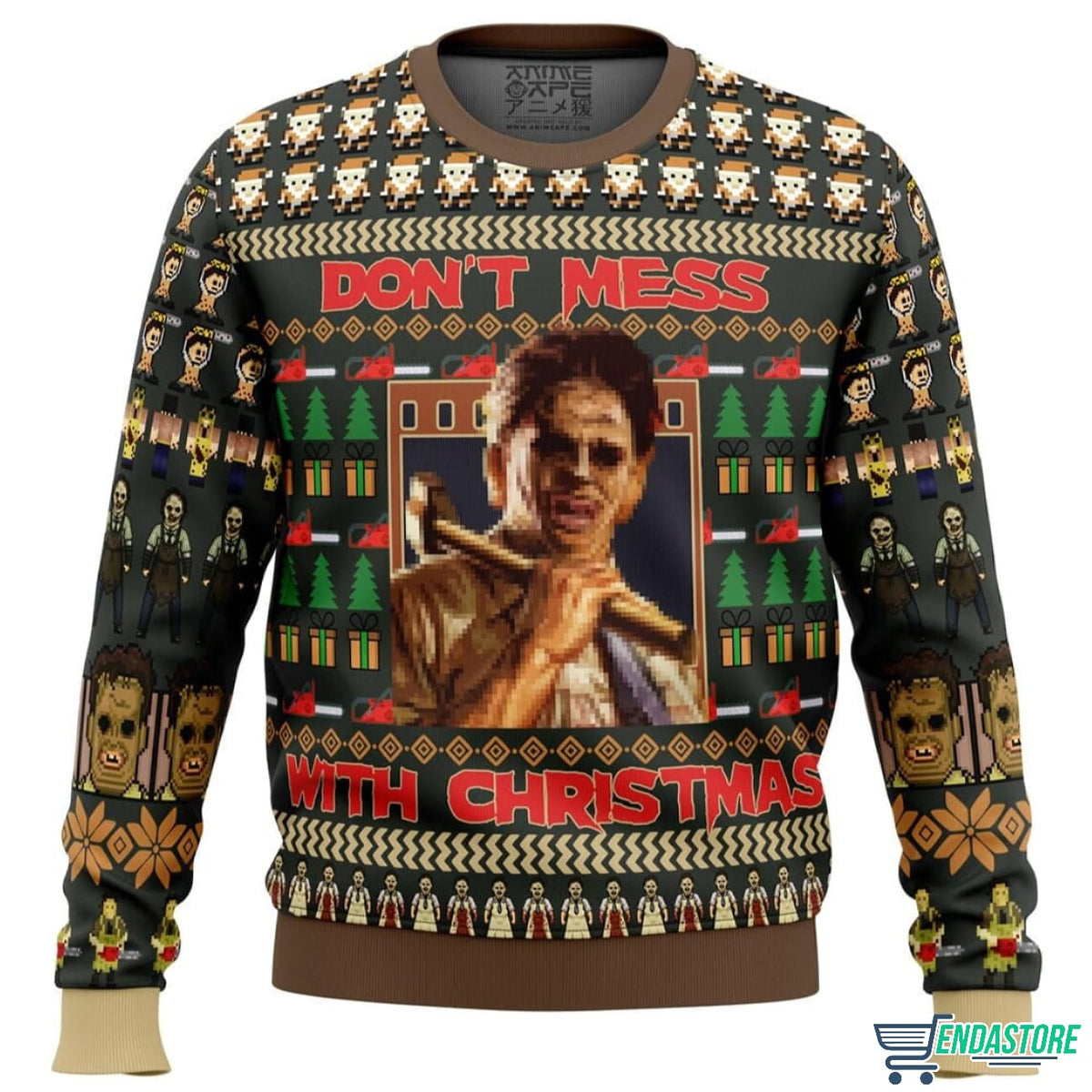 Leatherface Texas Chainsaw Massacre 3D Christmas Sweater - Holiday Gift product image