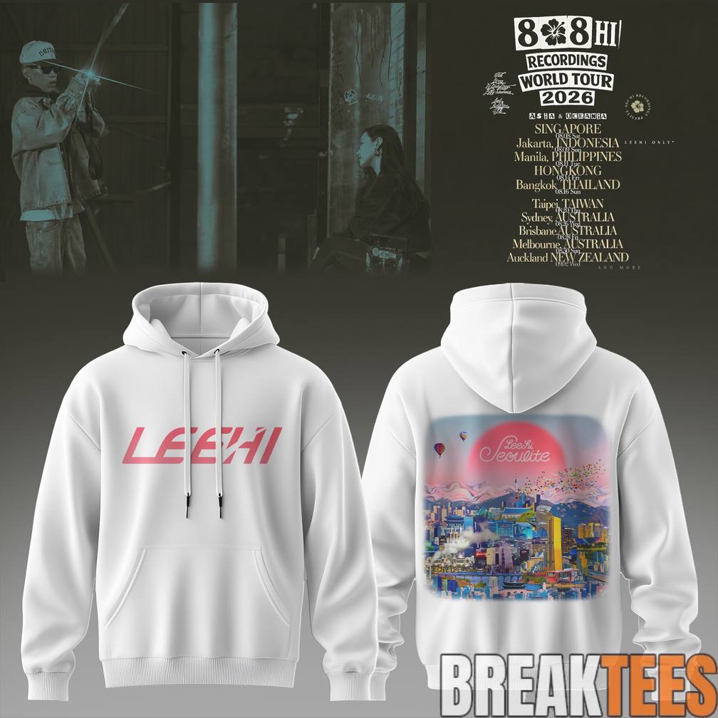 LeeHi x Dok2 808 HI Recordings World Tour 2026 - Adult & Kids T-Shirts, Sweatshirts & Hoodies apparel design preview 1