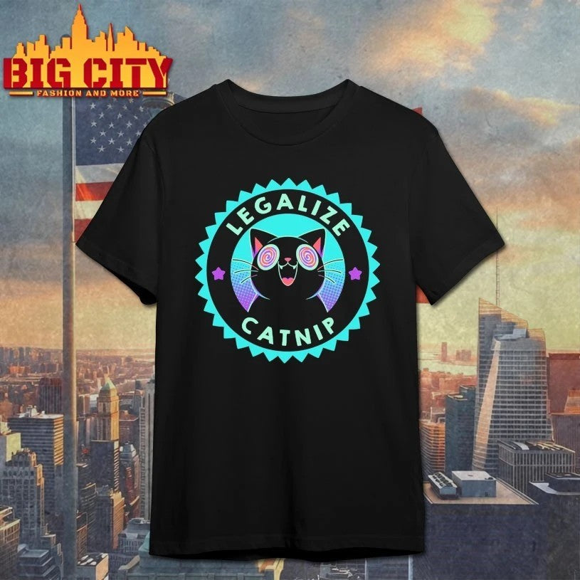 Legalize Catnip Psychedelic Kitten - Adult & Kids T-Shirts, Sweatshirts & Hoodies apparel design preview 1