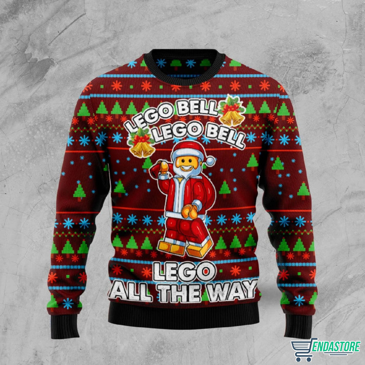 Lego Bell Lego Bell Lego All The Way 3D Ugly Christmas Sweater - Holiday Gift product image