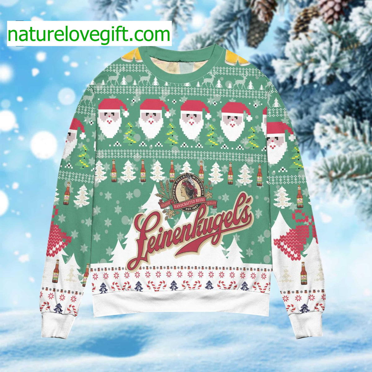 Leinenkugel’s Beer Ugly Christmas Sweater - Holiday Gift product image