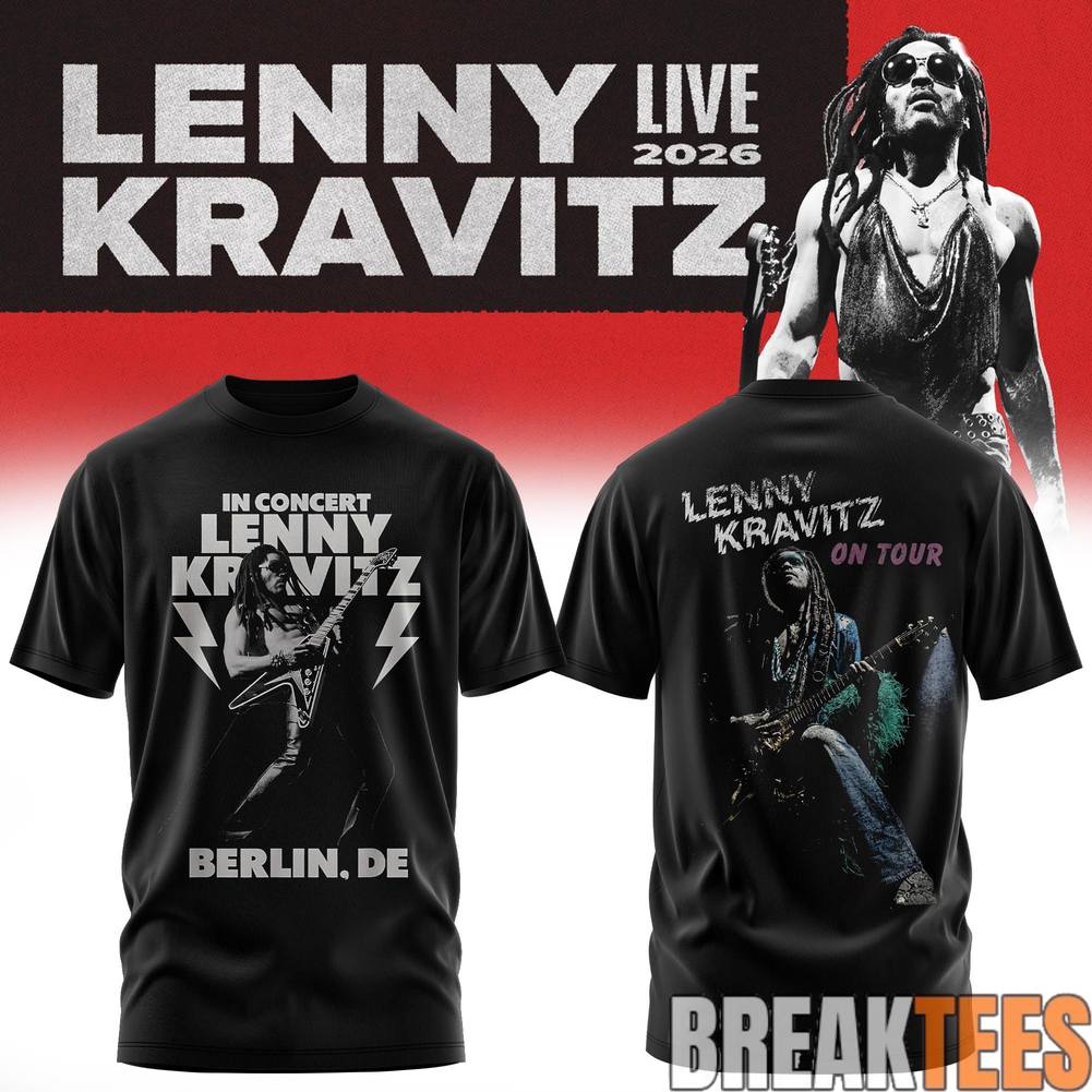 Lenny Kravitz Live 2026 Tour - Adult & Kids T-Shirts, Sweatshirts & Hoodies apparel design preview 1