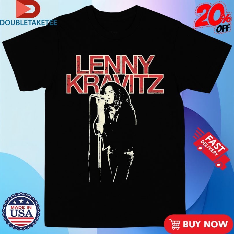 Lenny Kravitz Mic Pose - Adult & Kids T-Shirts, Sweatshirts & Hoodies apparel design preview 1