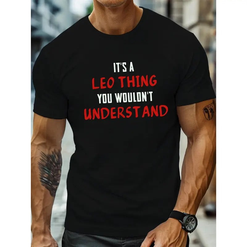 Leo Thing Print Round Crew Neck Short Sleeve Casual - Adult & Kids T-Shirts, Sweatshirts & Hoodies apparel design preview 1