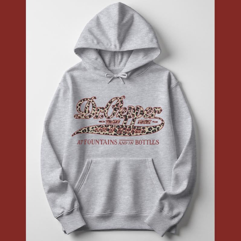 Leopard Print Dr Pepper Vintage 90s Retro Cute - Adult & Kids T-Shirts, Sweatshirts & Hoodies apparel design preview 1