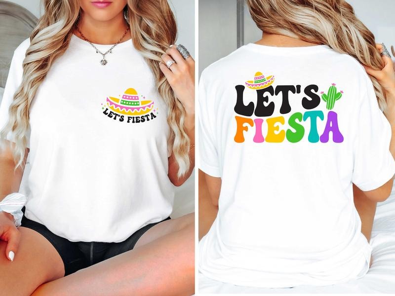 Let'S Fiesta Comfort Colors Cinco De Mayo Mexican - Adult & Kids T-Shirts, Sweatshirts & Hoodies apparel design preview 1