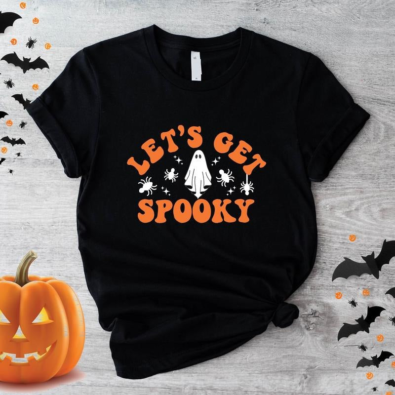 Let'S Get Spooky Funny Matching Halloween Party - Adult & Kids T-Shirts, Sweatshirts & Hoodies apparel design preview 1