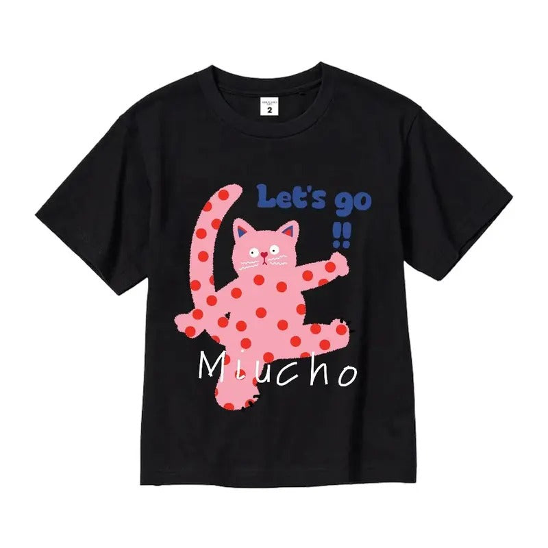Let'S Go Cat Childhood Memories Cute Cartoon - Adult & Kids T-Shirts, Sweatshirts & Hoodies apparel design preview 1