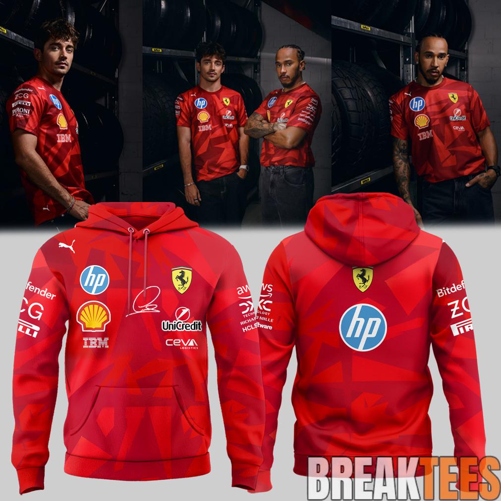 Lewis Hamilton Ferrari Signature - Adult & Kids T-Shirts, Sweatshirts & Hoodies apparel design preview 1