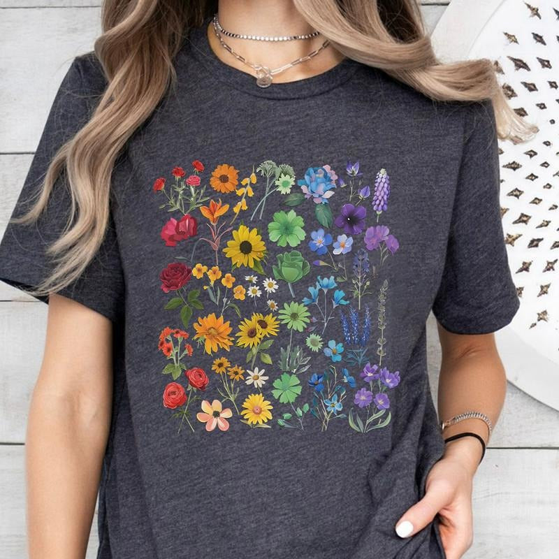 Lgbt Pride Wildflowers Gay Month Lesbian Tran - Adult & Kids T-Shirts, Sweatshirts & Hoodies apparel design preview 1
