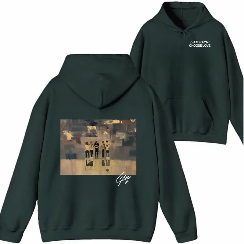Liam Payne "Choose Love" Memory Tribute Fans - Adult & Kids T-Shirts, Sweatshirts & Hoodies apparel design preview 1