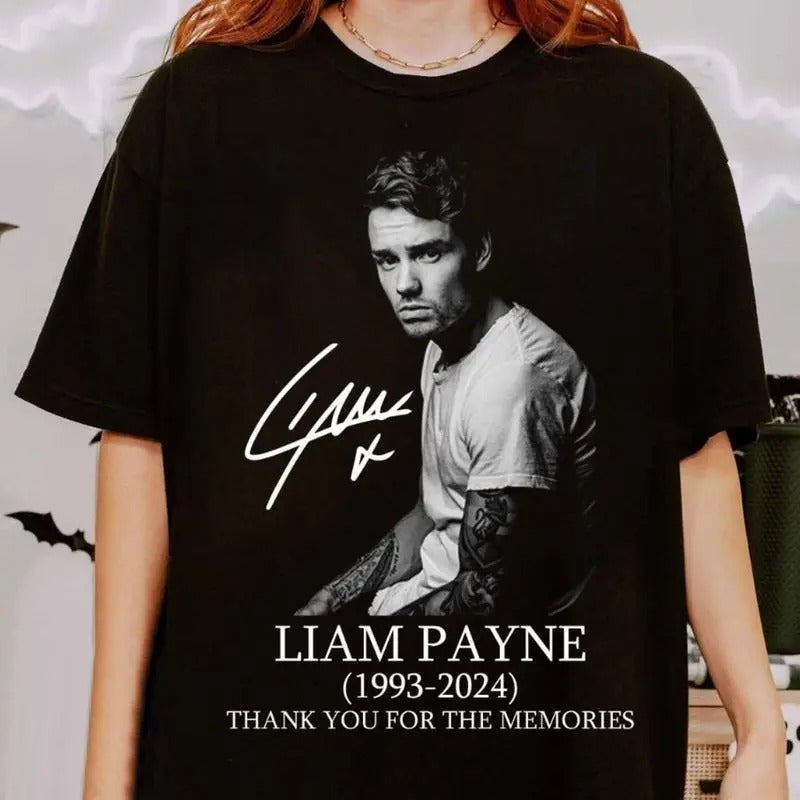 Liam Payne Thank You Memories Vintage Rest Peace 1993 - Adult & Kids T-Shirts, Sweatshirts & Hoodies apparel design preview 1