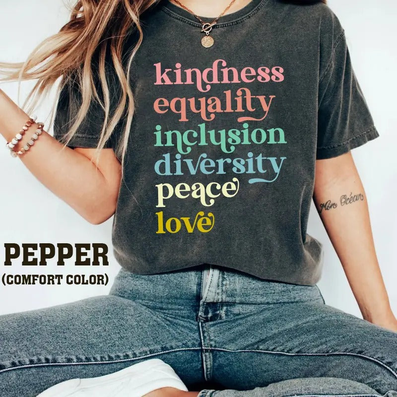 Liberal Progressive Kindness Equality Inclusion - Adult & Kids T-Shirts, Sweatshirts & Hoodies apparel design preview 1