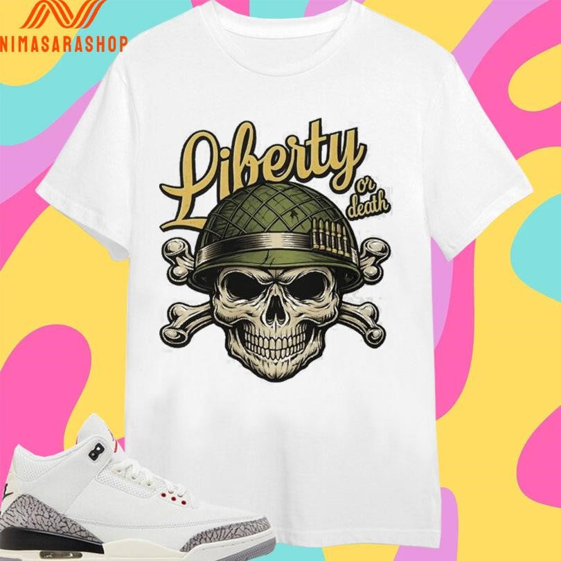 Liberty Or Death Skull - Adult & Kids T-Shirts, Sweatshirts & Hoodies apparel design preview 1