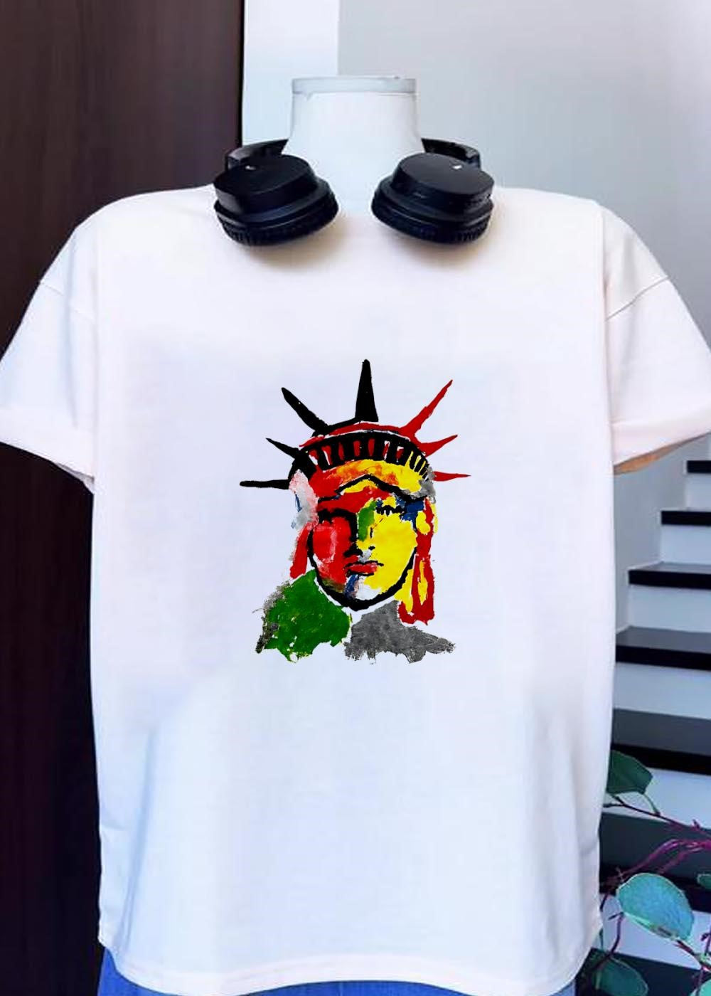 Liberty Pop Art Style Abstract Statue of - Adult & Kids T-Shirts, Sweatshirts & Hoodies apparel design preview 1