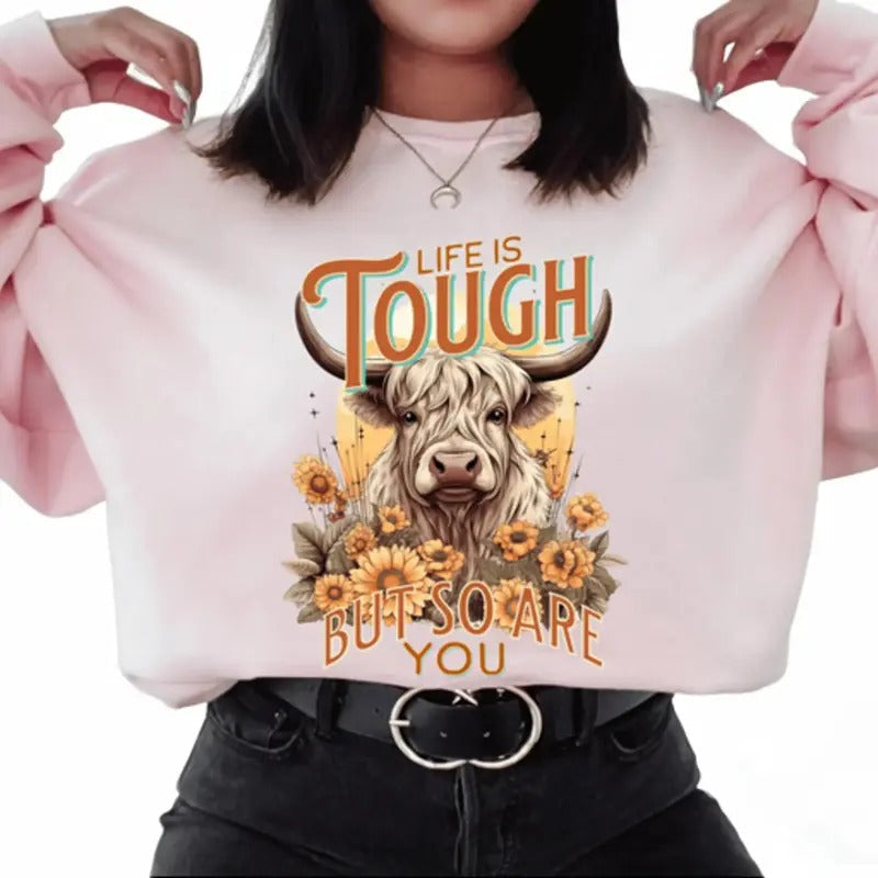 Life Is Tough So Are You Comfortable Positive - Adult & Kids T-Shirts, Sweatshirts & Hoodies apparel design preview 1
