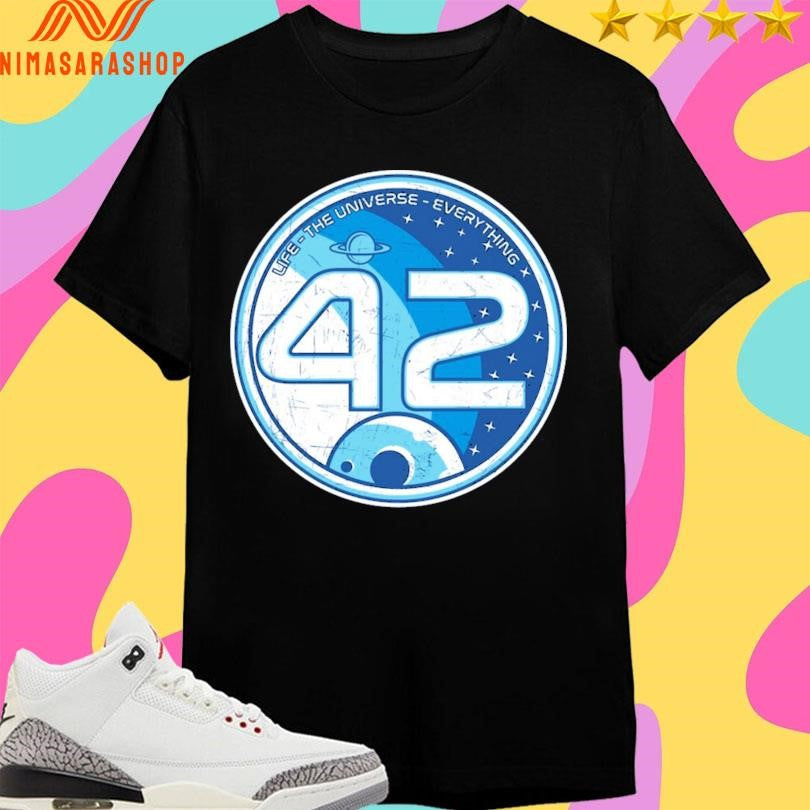 Life The Universe Everything 42 Logo - Adult & Kids T-Shirts, Sweatshirts & Hoodies apparel design preview 1