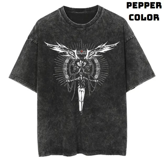 Light Ryuk Fatal Duo Vintage Yagami Death Note Anime - Adult & Kids T-Shirts, Sweatshirts & Hoodies apparel design preview 1