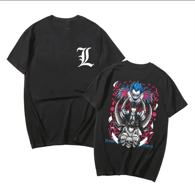 Light Yagami Ryuk Vintage Death Note Anime Manga - Adult & Kids T-Shirts, Sweatshirts & Hoodies apparel design preview 1