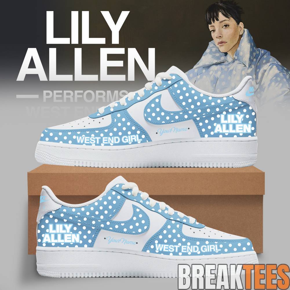 Lily Allen West End Girl Tour 2026 Custom AF1 Sneaker - Adult & Kids T-Shirts, Sweatshirts & Hoodies apparel design preview 1