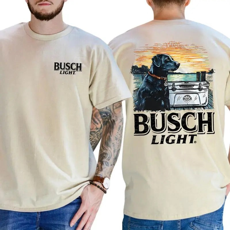 Limited Busch Light Best Friend 2 Sided Classic - Adult & Kids T-Shirts, Sweatshirts & Hoodies apparel design preview 1