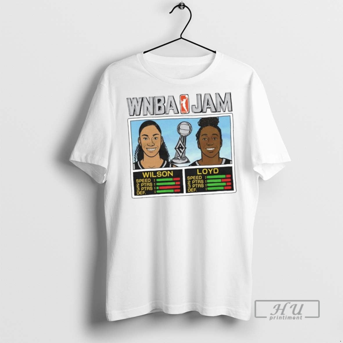 Limited Edition Aja Wilson And Jewell Loyd Wnba Jam - Adult & Kids T-Shirts, Sweatshirts & Hoodies apparel design preview 1