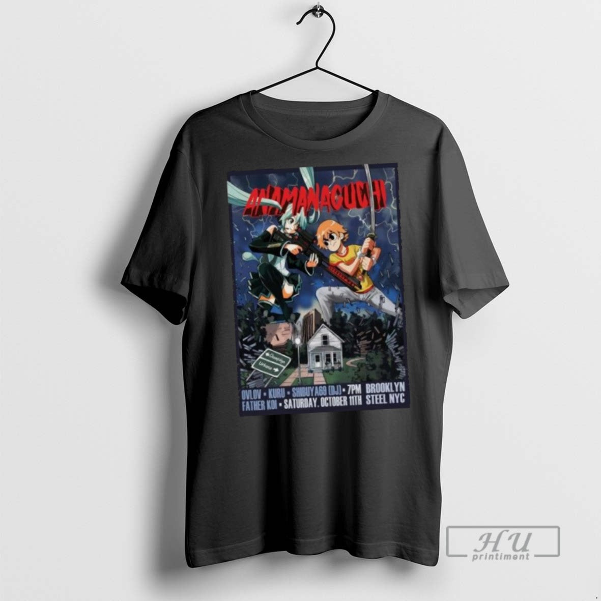 Limited Edition Anamanaguchi October 11 2025 Brooklyn - Adult & Kids T-Shirts, Sweatshirts & Hoodies apparel design preview 1