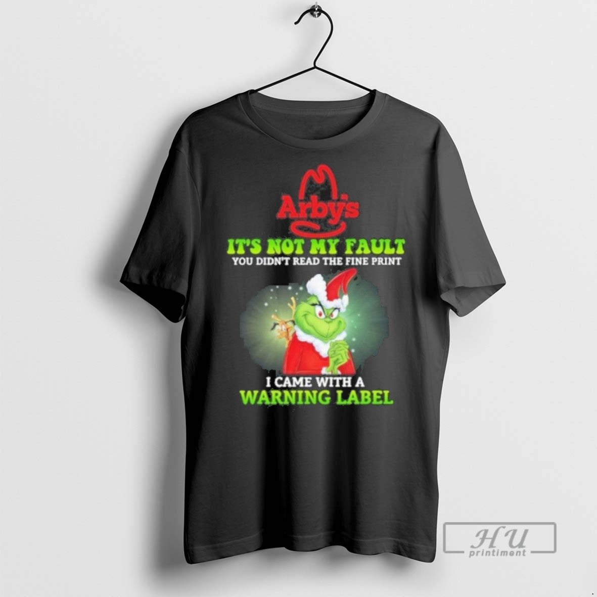 Limited Edition Arbys Santa Grinch Its Not My Fault I - Adult & Kids T-Shirts, Sweatshirts & Hoodies apparel design preview 1
