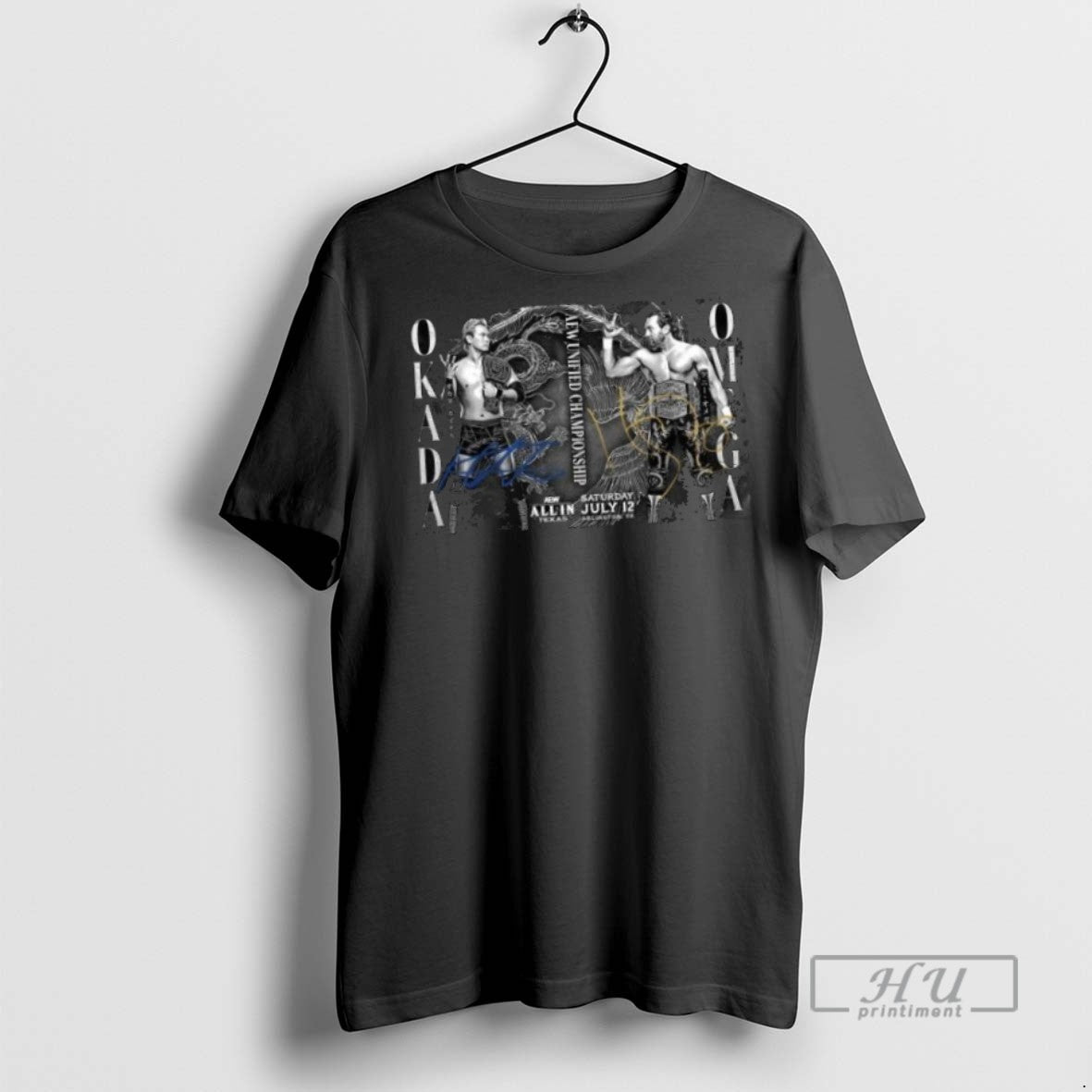 Limited Edition Autographed Matchup Monday Kazuchika - Adult & Kids T-Shirts, Sweatshirts & Hoodies apparel design preview 1