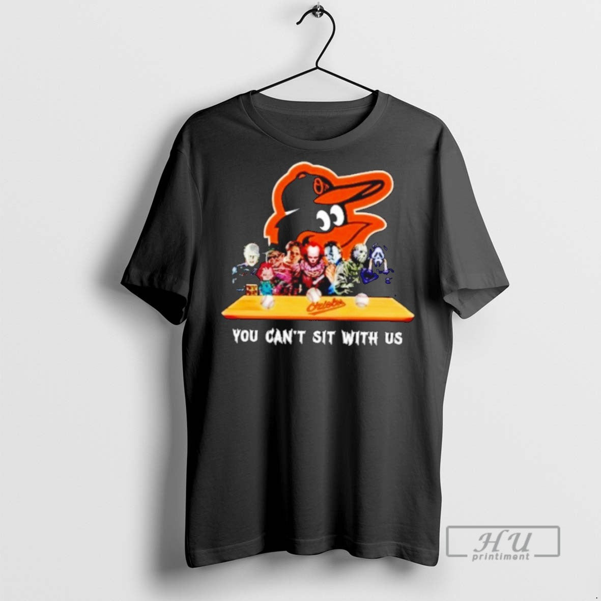 Limited Edition Baltimore Orioles X Horror Characters - Adult & Kids T-Shirts, Sweatshirts & Hoodies apparel design preview 1