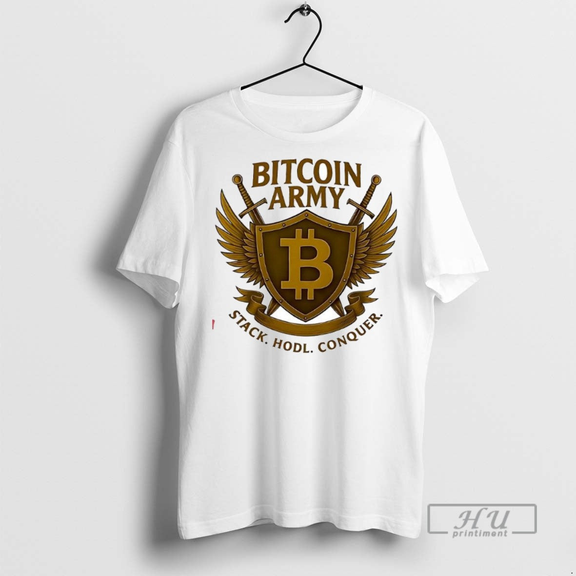 Limited Edition Bitcoin Army Stack Hodl Conquer - Adult & Kids T-Shirts, Sweatshirts & Hoodies apparel design preview 1