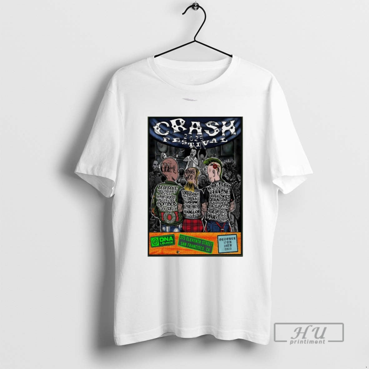 Limited Edition Crash Festival San Francisco Shows On - Adult & Kids T-Shirts, Sweatshirts & Hoodies apparel design preview 1