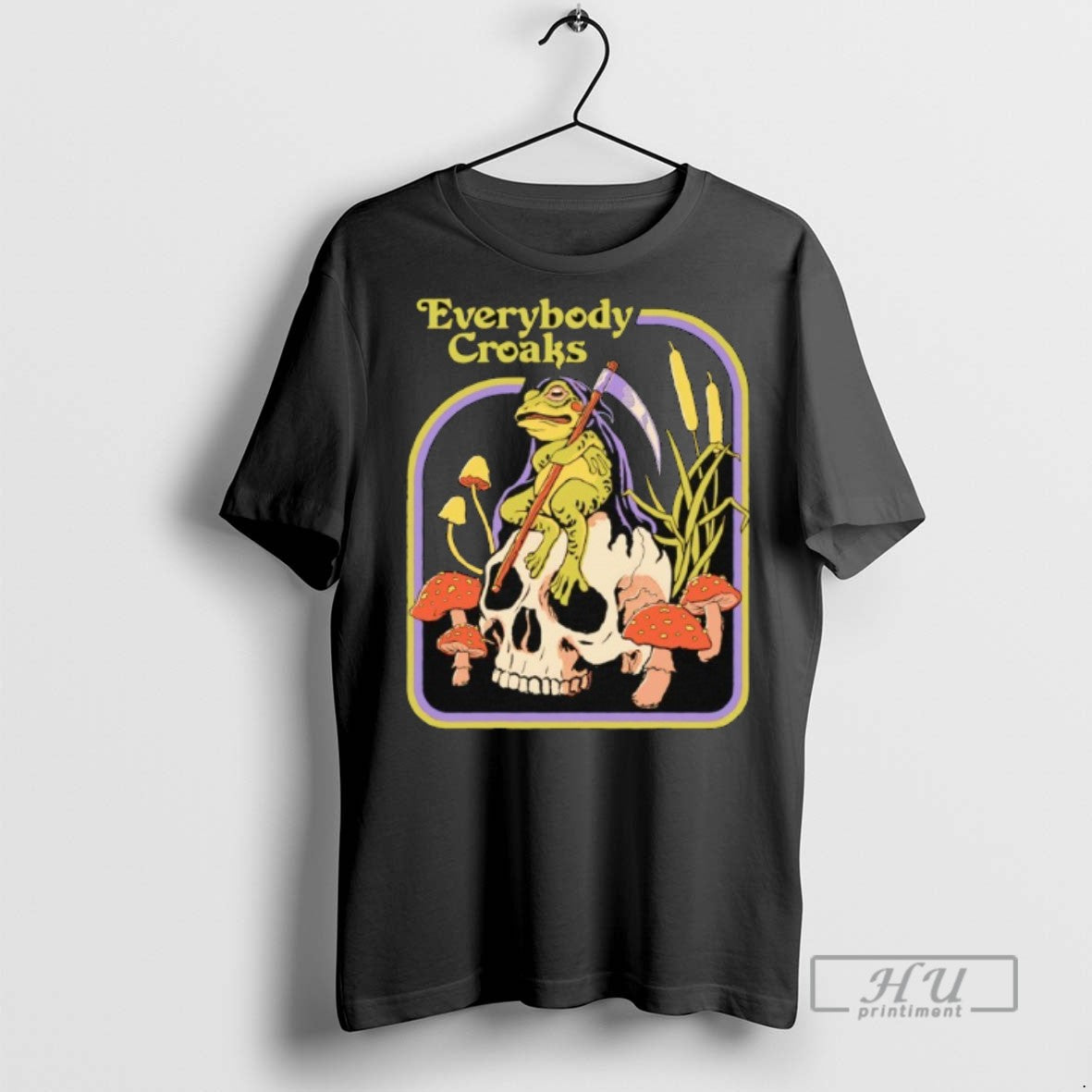 Limited Edition Everybody Croaks Frog And Skull - Adult & Kids T-Shirts, Sweatshirts & Hoodies apparel design preview 1