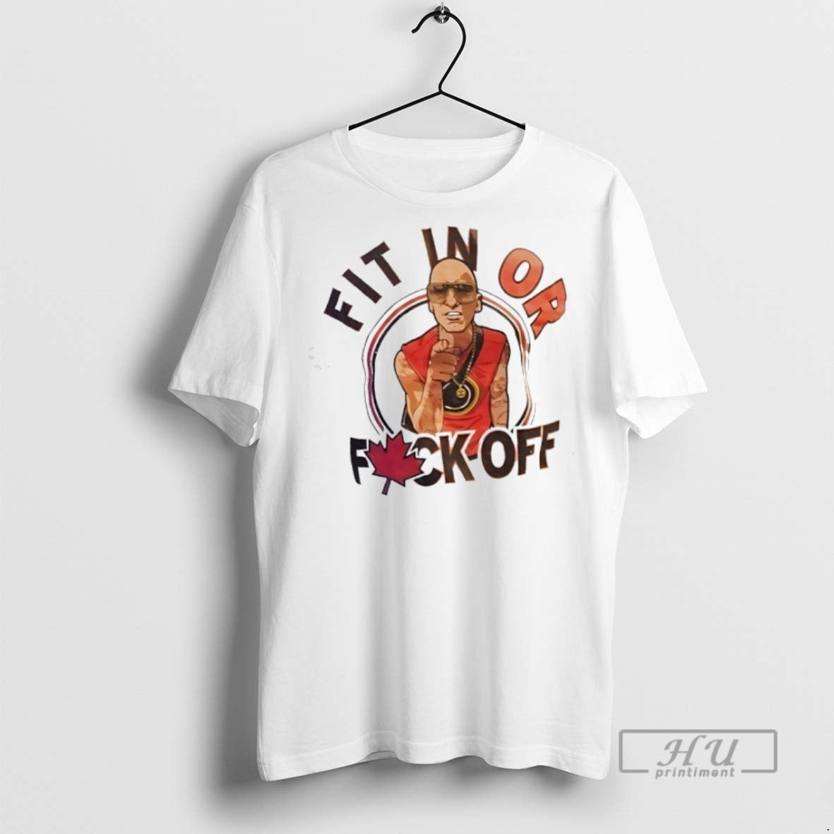 Limited Edition Fit In Or Fk Off Canada Maple Leaf - Adult & Kids T-Shirts, Sweatshirts & Hoodies apparel design preview 1