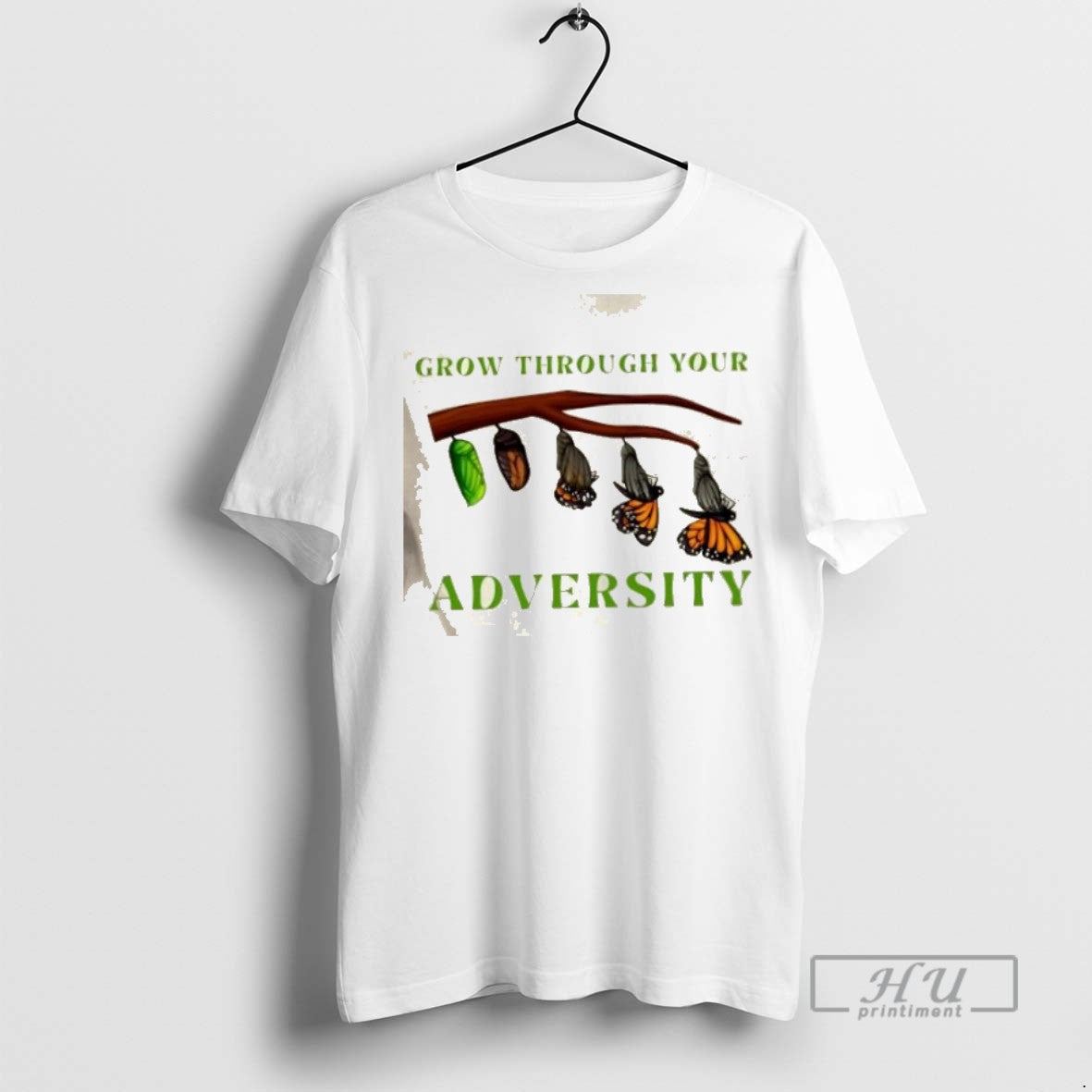 Limited Edition Grow Through Your Adversity Butterfly - Adult & Kids T-Shirts, Sweatshirts & Hoodies apparel design preview 1