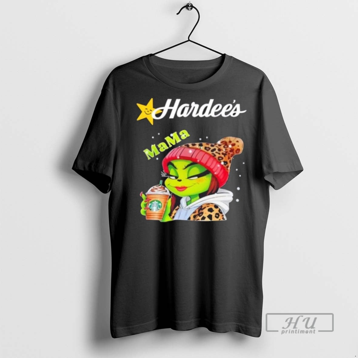 Limited Edition Hardees X Grinch Mama Christmas - Adult & Kids T-Shirts, Sweatshirts & Hoodies apparel design preview 1