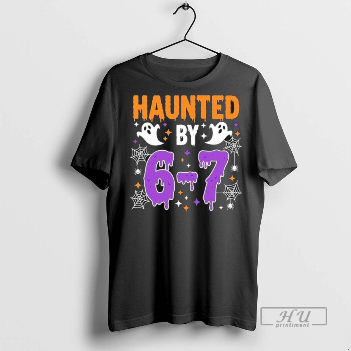 Limited Edition Haunted By 67 Halloween Gift Meme - Adult & Kids T-Shirts, Sweatshirts & Hoodies apparel design preview 1
