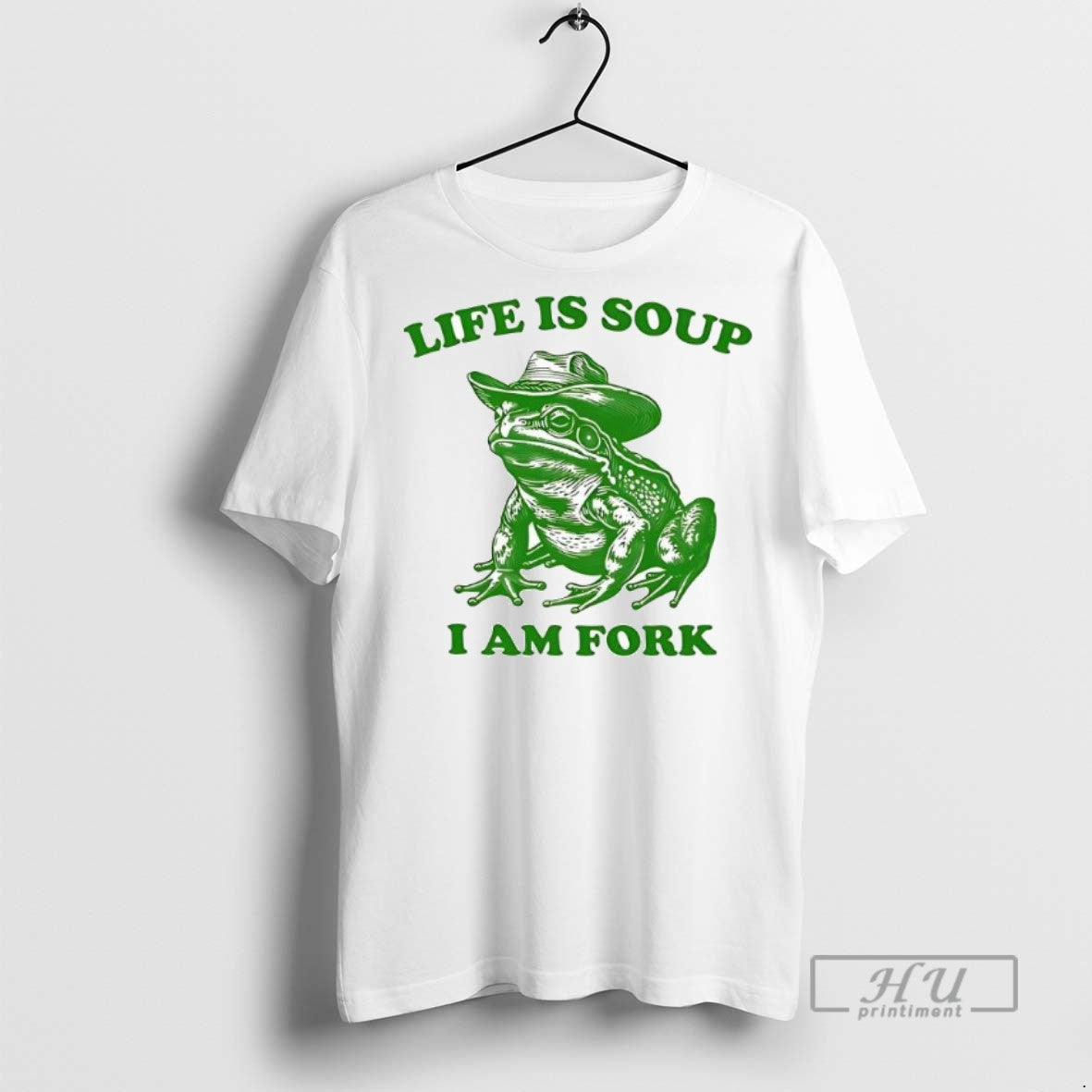 Limited Edition Life Is Soup I Am Fork Frog Graphic - Adult & Kids T-Shirts, Sweatshirts & Hoodies apparel design preview 1