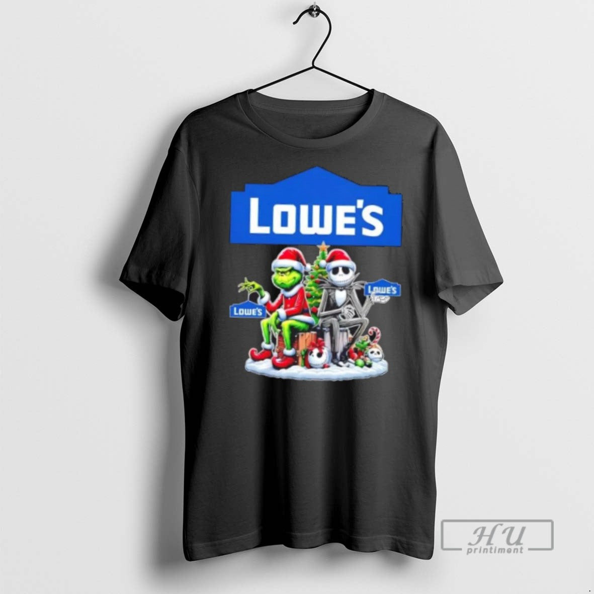 Limited Edition Lowes X Grinch And Jack Skellington - Adult & Kids T-Shirts, Sweatshirts & Hoodies apparel design preview 1