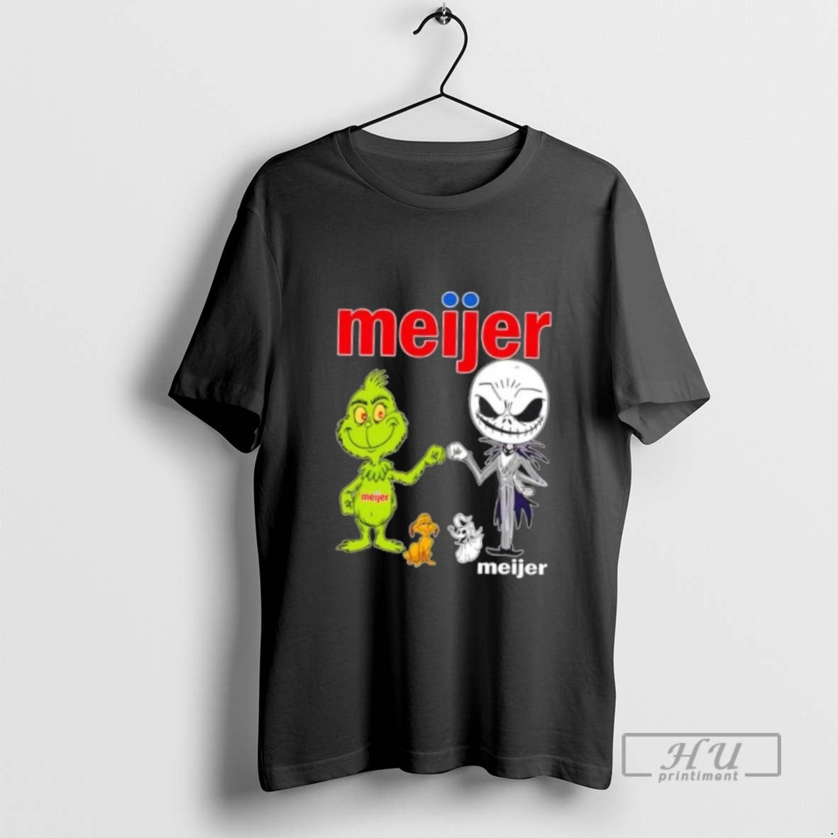 Limited Edition Meijer X Grinch And Jack Skellington - Adult & Kids T-Shirts, Sweatshirts & Hoodies apparel design preview 1