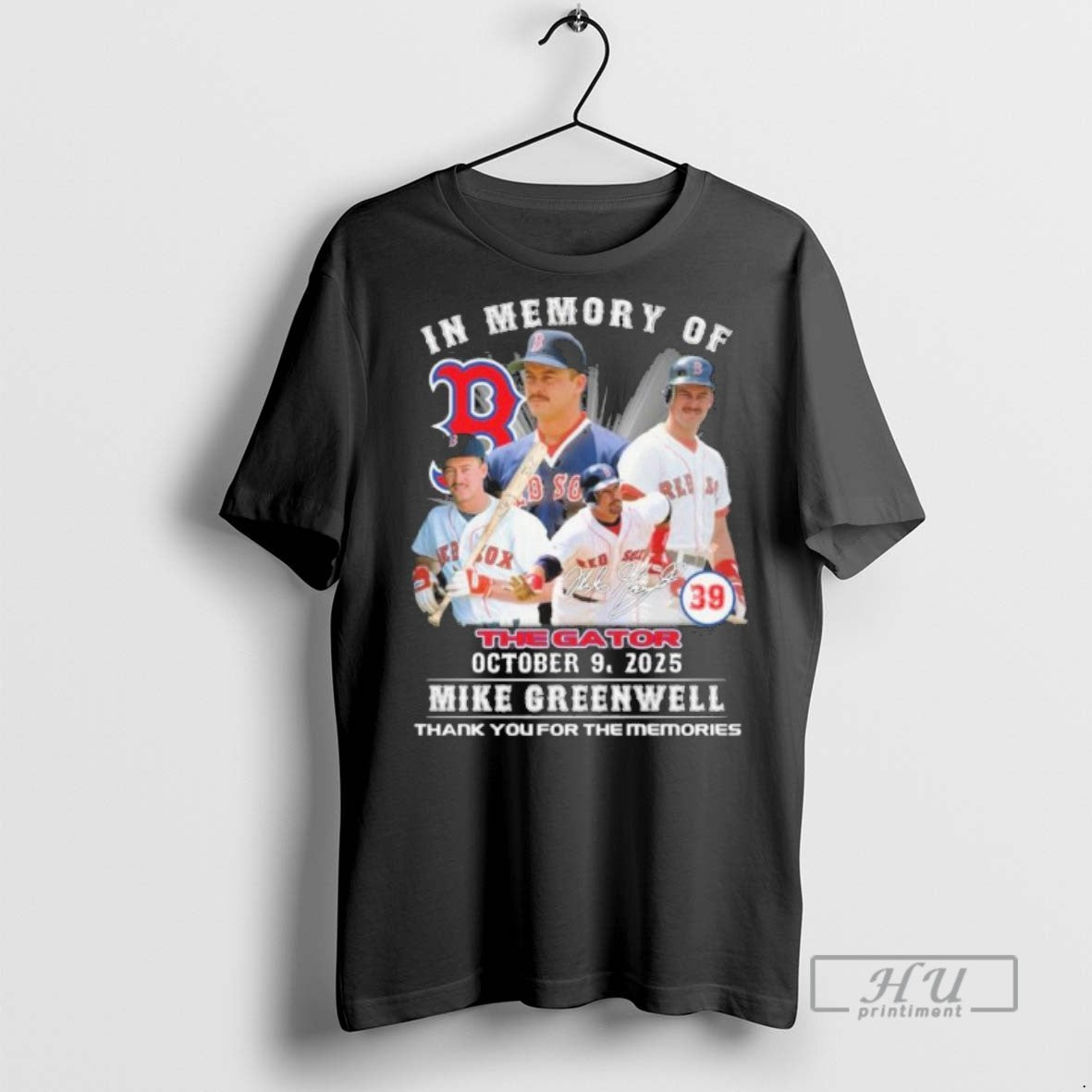 Limited Edition Mike Greenwell In Memory Of The Gator - Adult & Kids T-Shirts, Sweatshirts & Hoodies apparel design preview 1