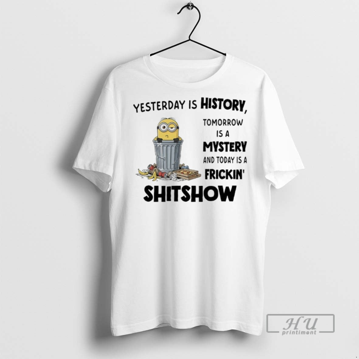 Limited Edition Minions Yesterday Is History Tomorrow - Adult & Kids T-Shirts, Sweatshirts & Hoodies apparel design preview 1
