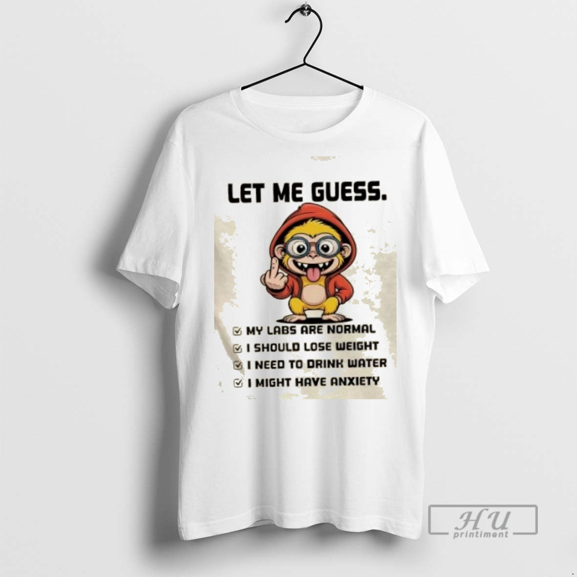 Limited Edition Monkey Let Me Guess My Labs Are - Adult & Kids T-Shirts, Sweatshirts & Hoodies apparel design preview 1