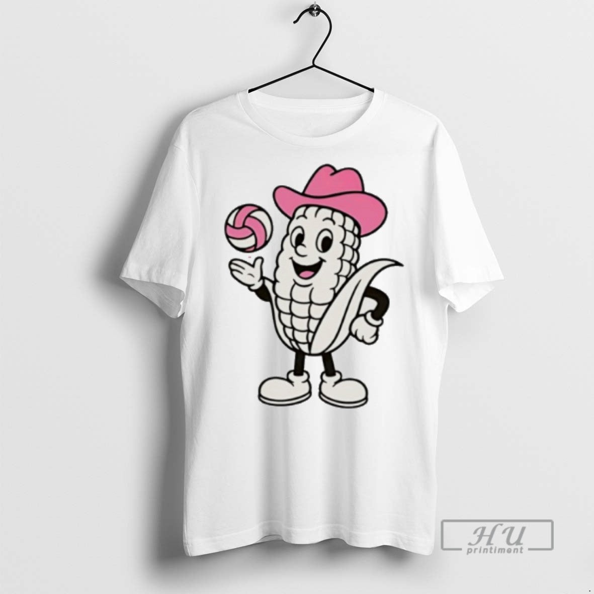 Limited Edition Nebraska Huskers Pink Volleyball - Adult & Kids T-Shirts, Sweatshirts & Hoodies apparel design preview 1